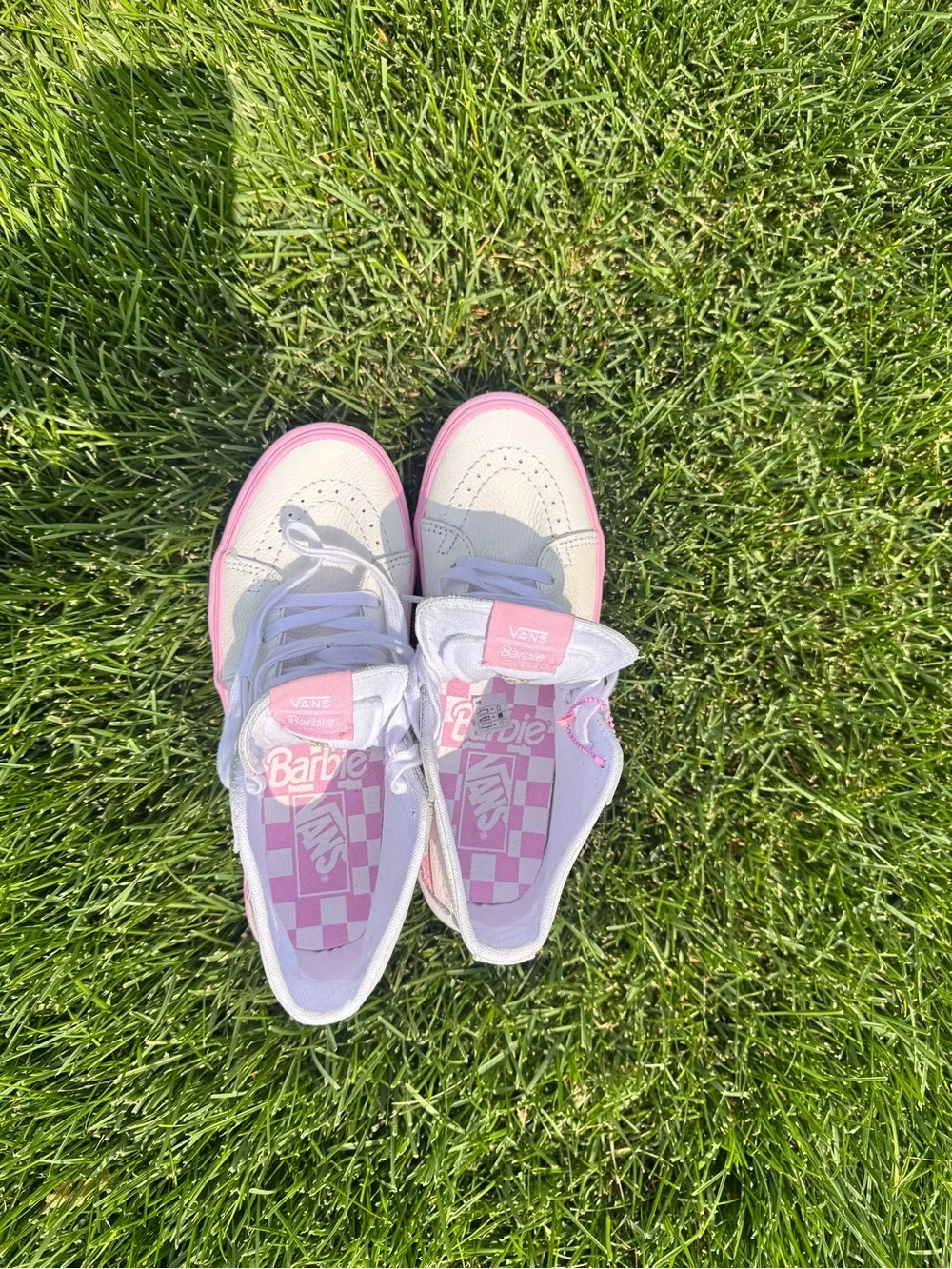 Women’s Barbie hightop Vans size 8 Limited edition